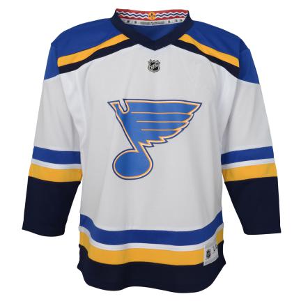 ST. LOUIS BLUES OUTERSTUFF YOUTH AWAY REPLICA JERSEY - WHITE Jersey Outerstuff