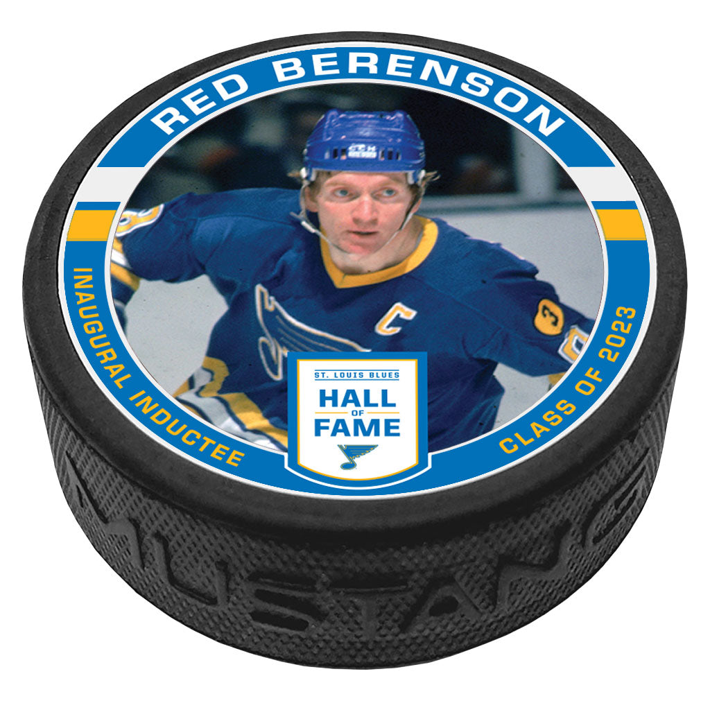 ST. LOUIS BLUES BERENSON HALL OF FAME PUCK Puck Mustang Products