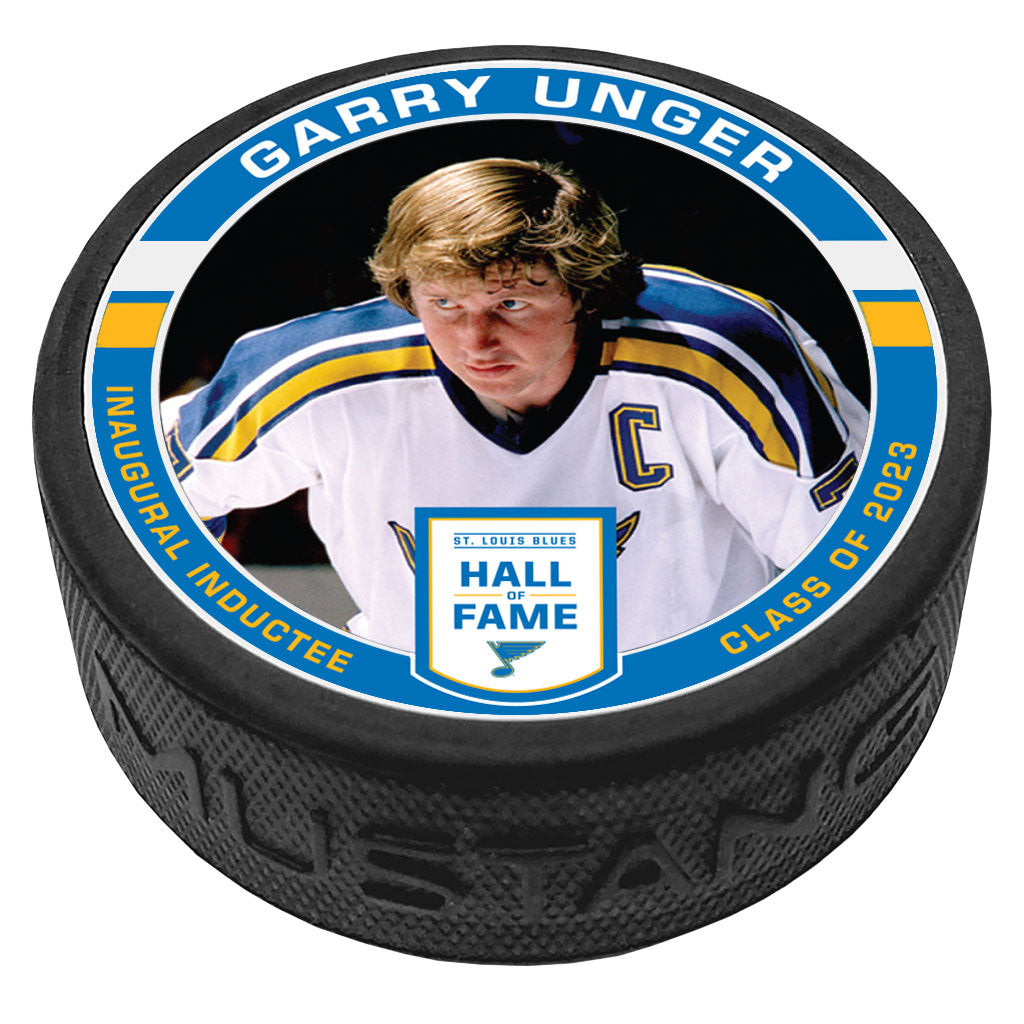 ST. LOUIS BLUES UNGER HALL OF FAME PUCK Puck Mustang Products
