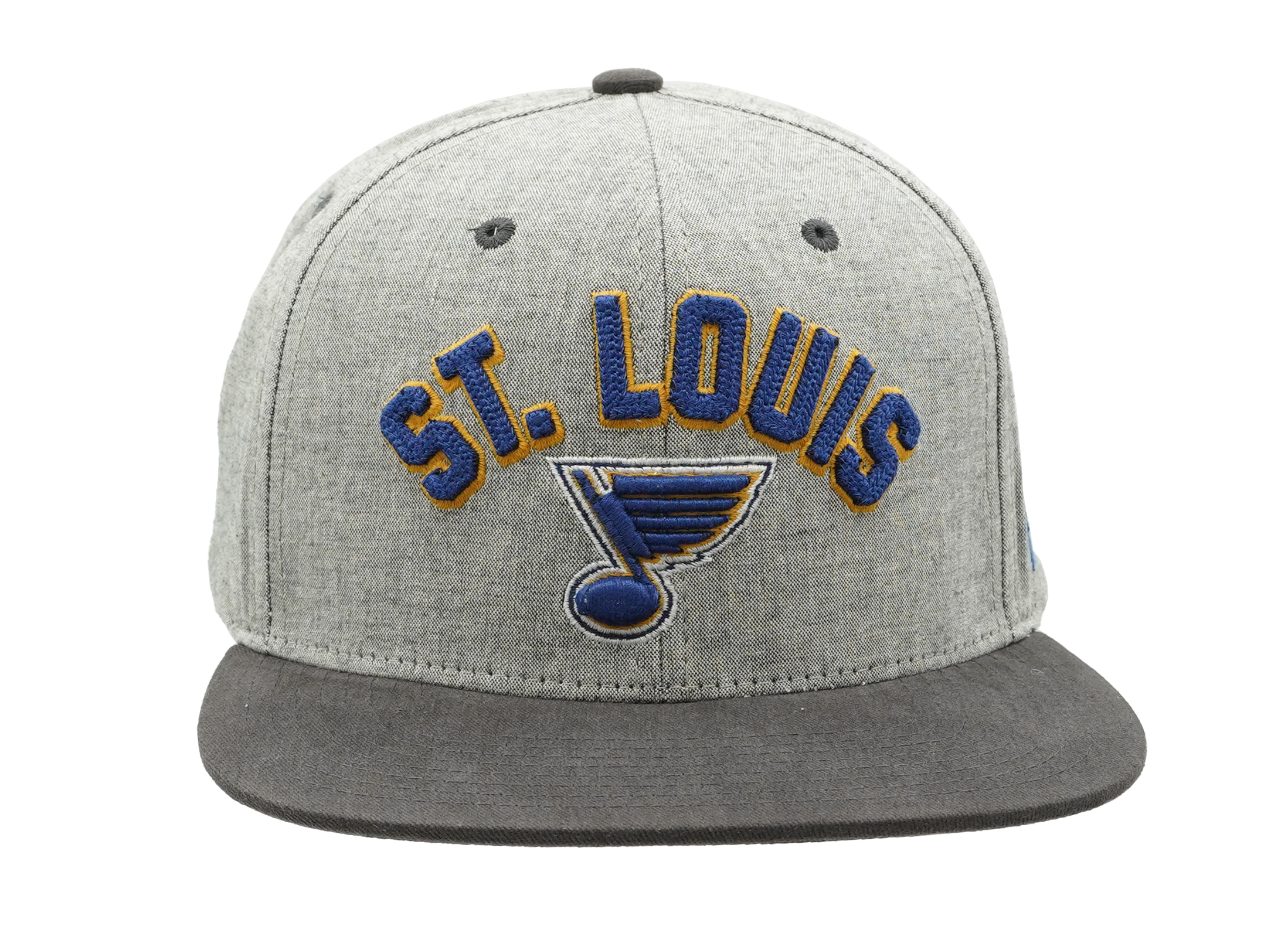 ST. LOUIS BLUES ZEPHYR GRAF-X HIGHCUT ARCH SNAPBACK - GREY