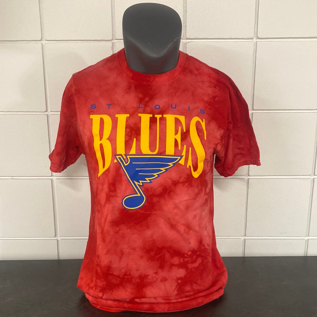 Series Six Vintage Blues Tie Dye Red Tee