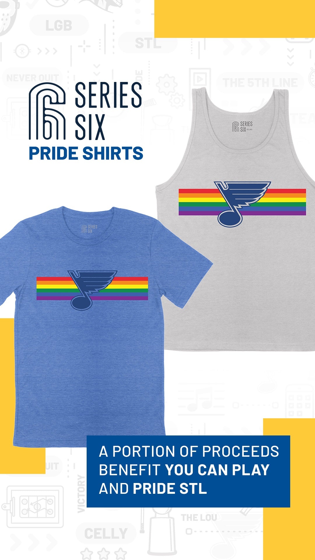 St. Louis Blues Pride Saint Louis T-Shirt - TeeHex