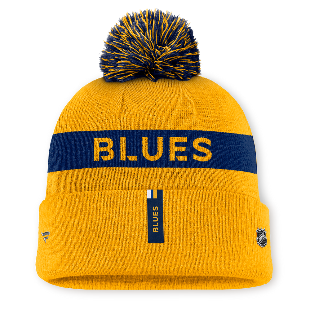 ST. LOUIS BLUES FANATICS AUTHENTIC PRO RINK POM KNIT Knit Fanatics   