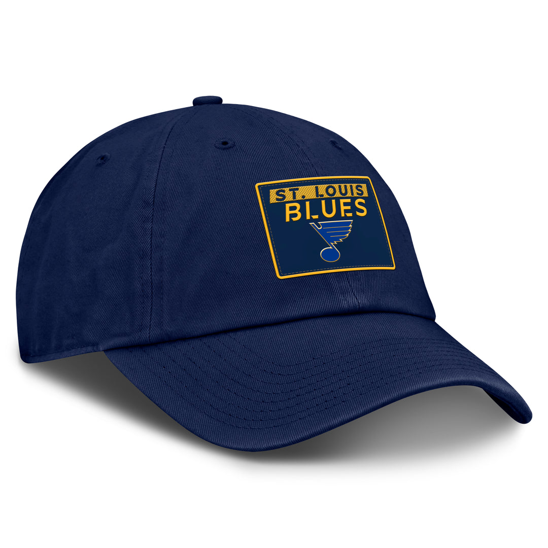 ST. LOUIS BLUES FANATICS AUTHENTIC PRO PRIME RINK STRAPBACK - NAVY ...