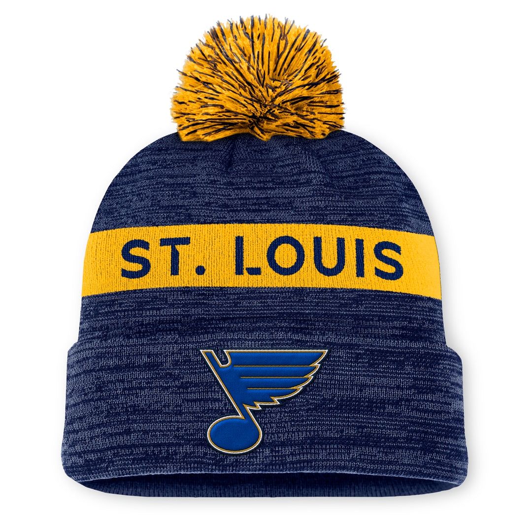 ST. LOUIS BLUES FANATICS AUTHENTIC PRO RINK POM KNIT Knit Fanatics   