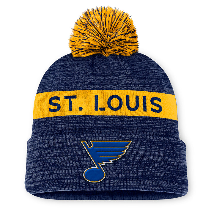 ST. LOUIS BLUES FANATICS AUTHENTIC PRO RINK POM KNIT Knit Fanatics   