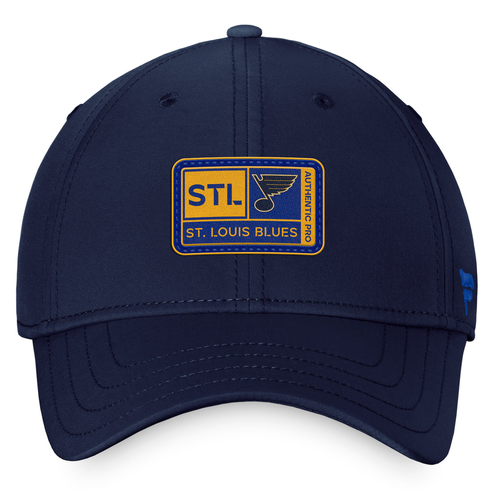 2023 ST. LOUIS BLUES AUTHENTIC PRO FANATICS TRAINING CAMP HAT - FLEX FIT Hat Fanatics   