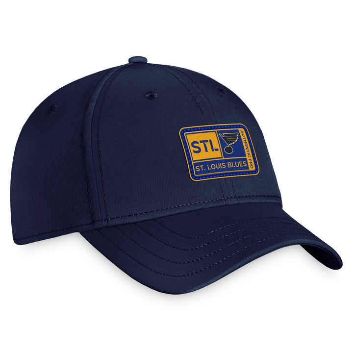 2023 ST. LOUIS BLUES AUTHENTIC PRO FANATICS TRAINING CAMP HAT - FLEX FIT Hat Fanatics   