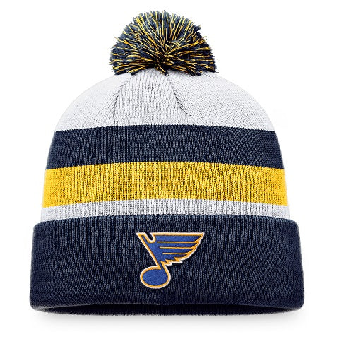 ST. LOUIS BLUES FANATICS NOTE STRIPED POM KNIT-MULTI Knit Fanatics   
