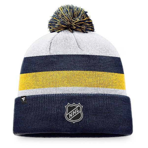 ST. LOUIS BLUES FANATICS NOTE STRIPED POM KNIT-MULTI