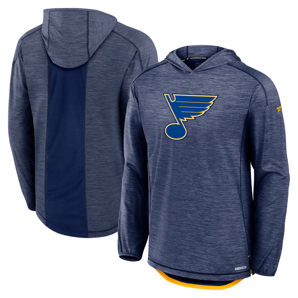 ST. LOUIS BLUES AUTHENTIC PRO HEATHERED HOODIE Apparel & Accessories Fanatics   