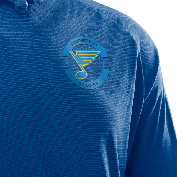 ST. LOUIS BLUES FANATICS AUTHENTIC PRO PROPERTY OF HOODIE - BLUE Hoodie Fanatics