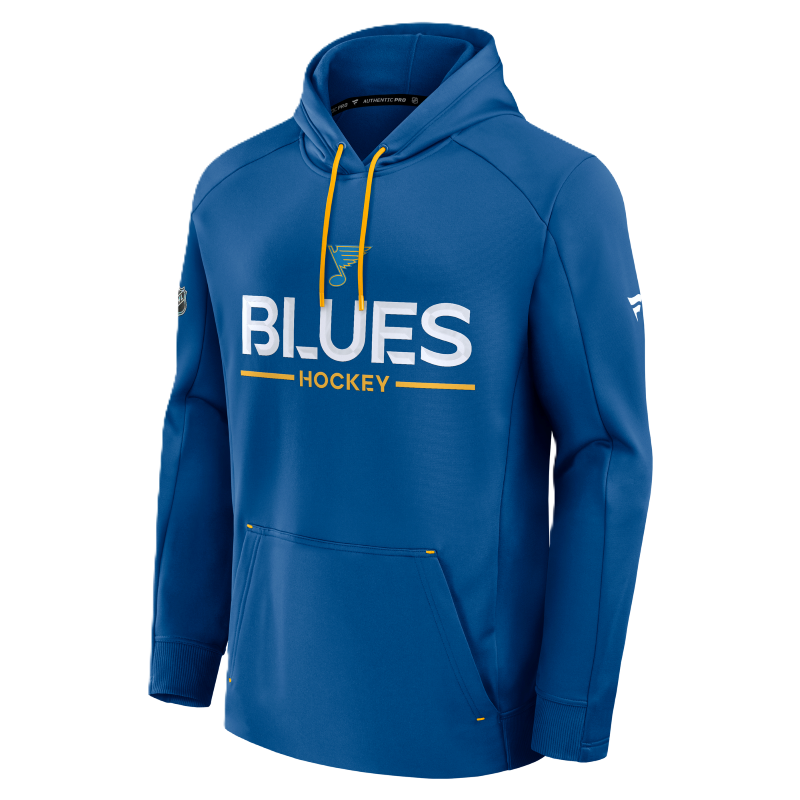 ST. LOUIS BLUES FANATICS AUTHENTIC PRO RINK HOODIE - BLUE – STL ST. LOUIS BLUES FANATICS AUTHENTIC PRO RINK HOODIE - BLUE – STL