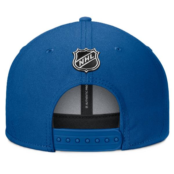 ST. LOUIS BLUES FANATICS AUTHENTIC PRO NEW NOTE WORKMARK ADJUSTABLE SNAPBACK - Blue Hat Fanatics