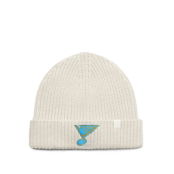 ST. LOUIS BLUES LULULEMON NOTE LOGO KNIT BEANIE - NATURAL KNITS STL Authentics