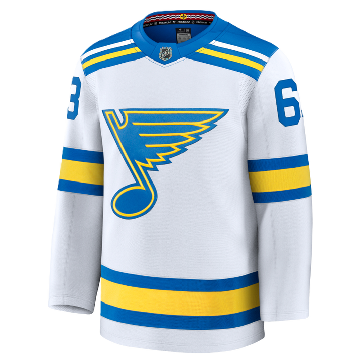 ST. LOUIS BLUES FANATICS PREMIUM ROAD JERSEY - NEIGHBOURS #63 Jersey Fanatics