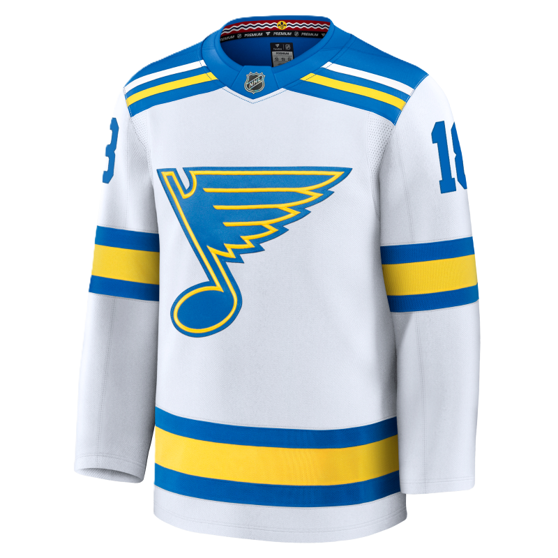ST. LOUIS BLUES FANATICS PREMIUM ROAD JERSEY - THOMAS #18 Jersey Fanatics