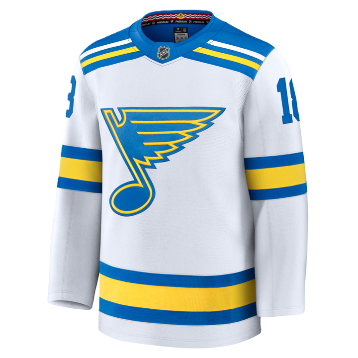 ST. LOUIS BLUES FANATICS PREMIUM ROAD JERSEY - THOMAS #18 Jersey Fanatics