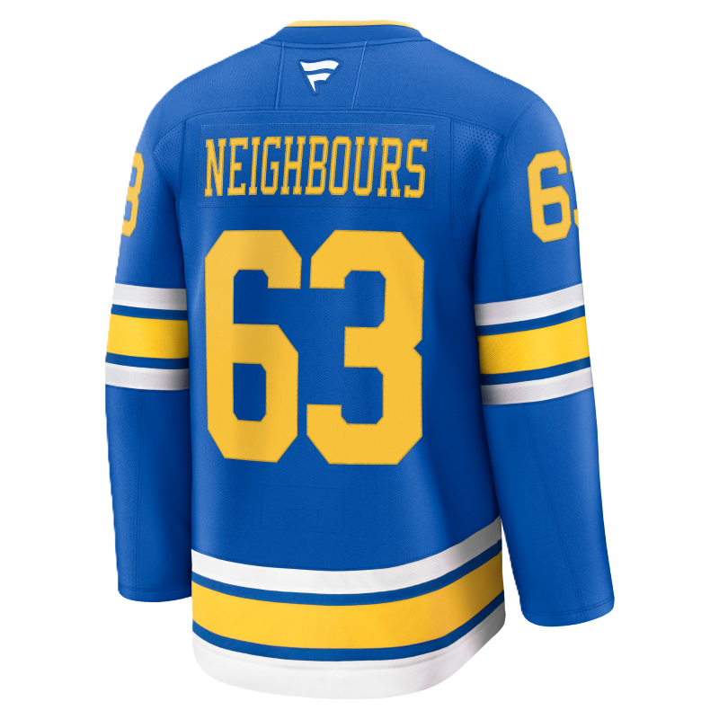 ST. LOUIS BLUES FANATICS PREMIUM HOME JERSEY - NEIGHBOURS #63 Jersey Fanatics
