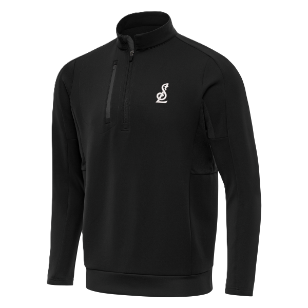 BLUES ANTIGUA GENERATION STL LOGO 1/4 ZIP - BLACK 1/4 Zip Antigua