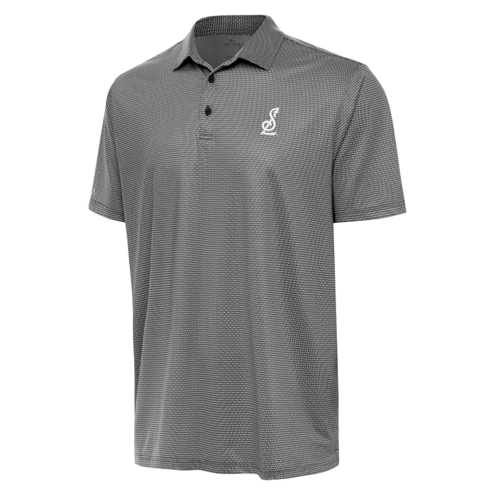 ST. LOUIS BLUES ANTIGUA RINGS STL LOGO POLO - Black/White Polo Antigua