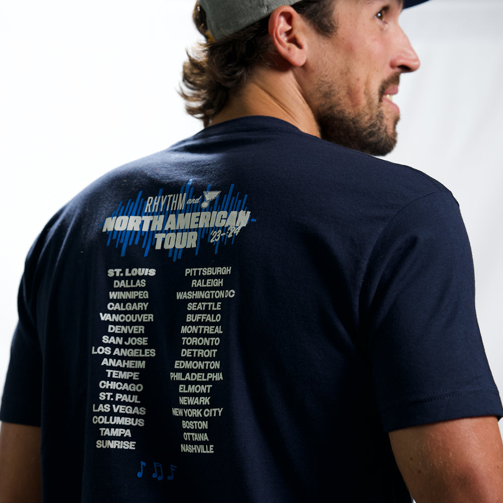 Men's Fanatics Branded Oatmeal St. Louis Blues Bridge the Gap Ringer T-Shirt  