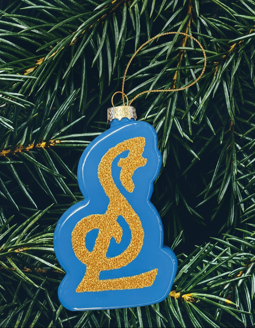 ST. LOUIS BLUES SERIES SIX STL GLITTER ORNAMENT - BLUE Ornament Series Six