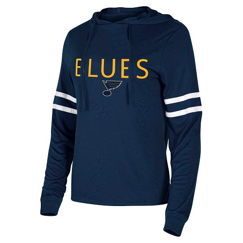 LADIES BLUES MARATHON HOODIE NAVY