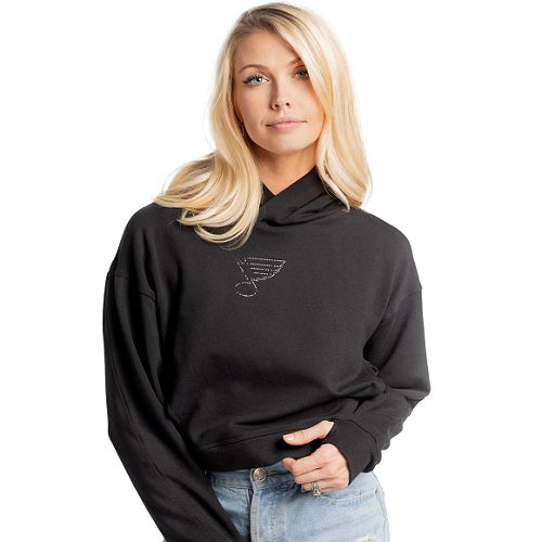 ST. LOUIS BLUES WOMENS LAYLA HOODIE  STL Authentics BLACK X SMALL 