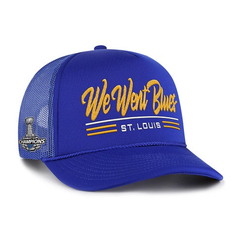 WE WENT BLUES '47 BRAND FOAM SNAPBACK -ROYAL Hat '47 Brand Royal