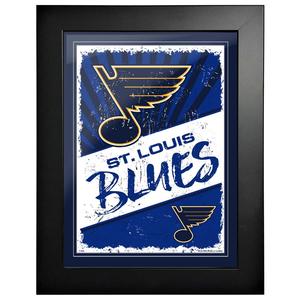 St. Louis Blues 12 x 16 Classic Framed Artwork Wall Decor Sports Decor   