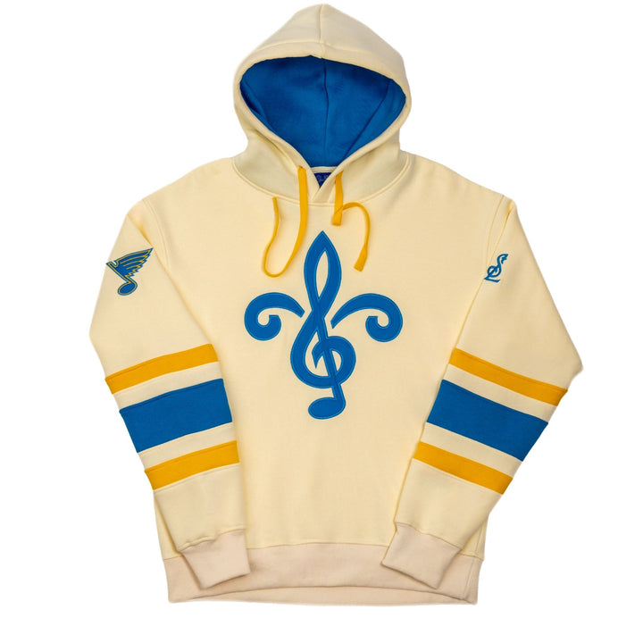 STL BLUES FLEUR COLORBLOCK HOODIE