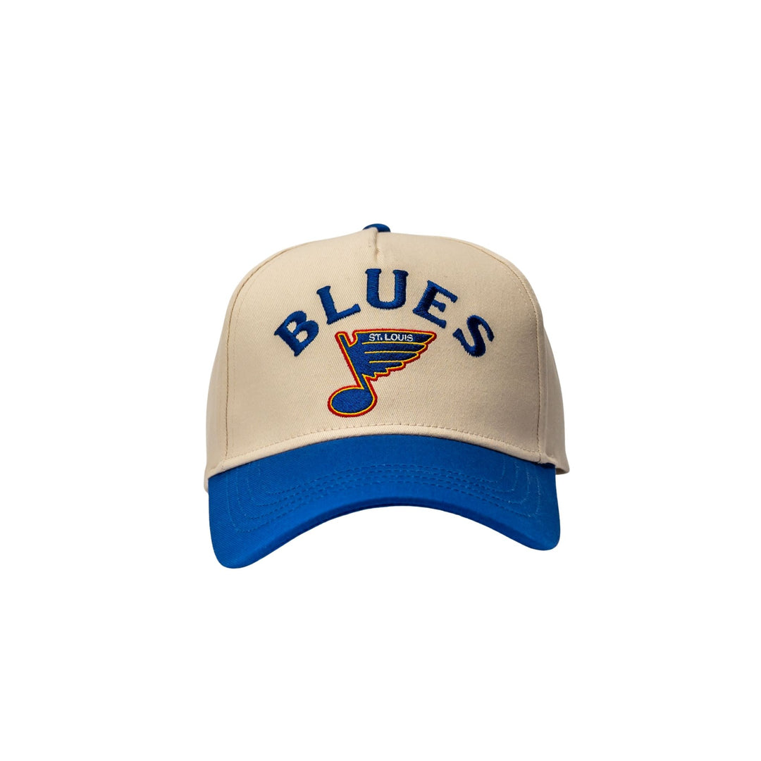 STL BLUES ARCHED NOTE SNAPBACK