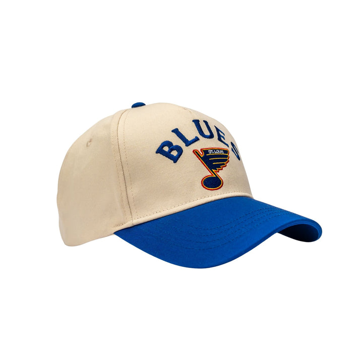 STL BLUES ARCHED NOTE SNAPBACK