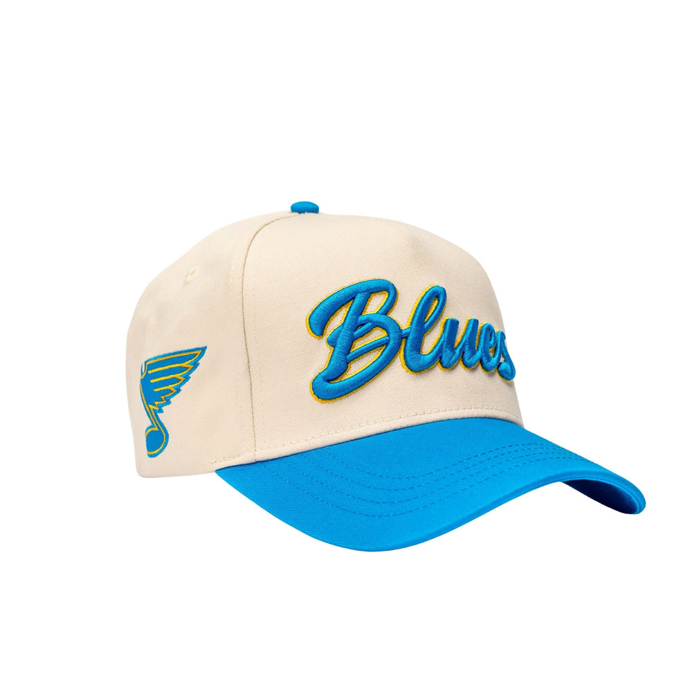 STL BLUES SCRIPT THICK EMBROIDERY SNAPBACK Adjustable Cap Series Six