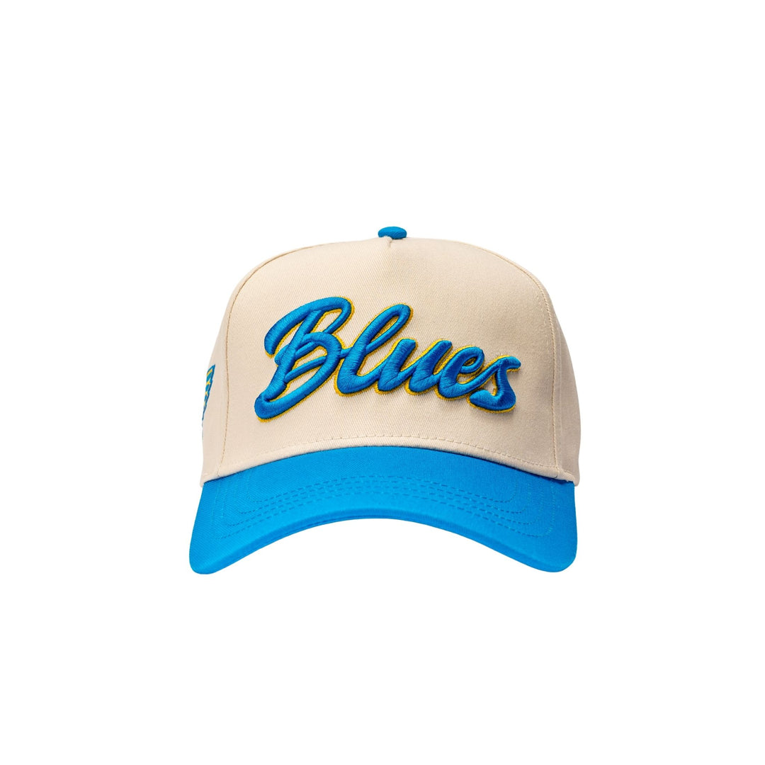 STL BLUES SCRIPT THICK EMBROIDERY SNAPBACK