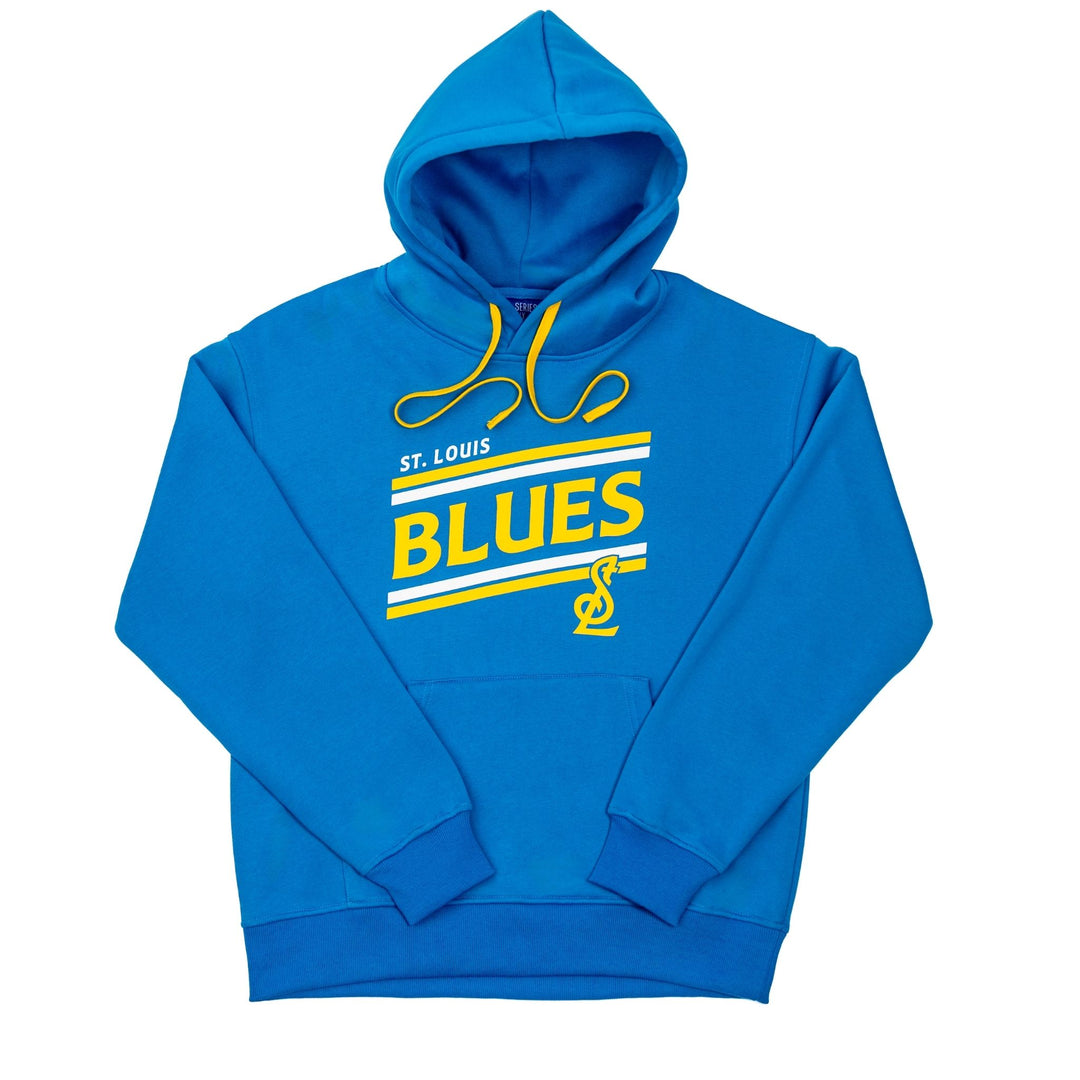 STL BLUES STRIPED MARK HOODIE