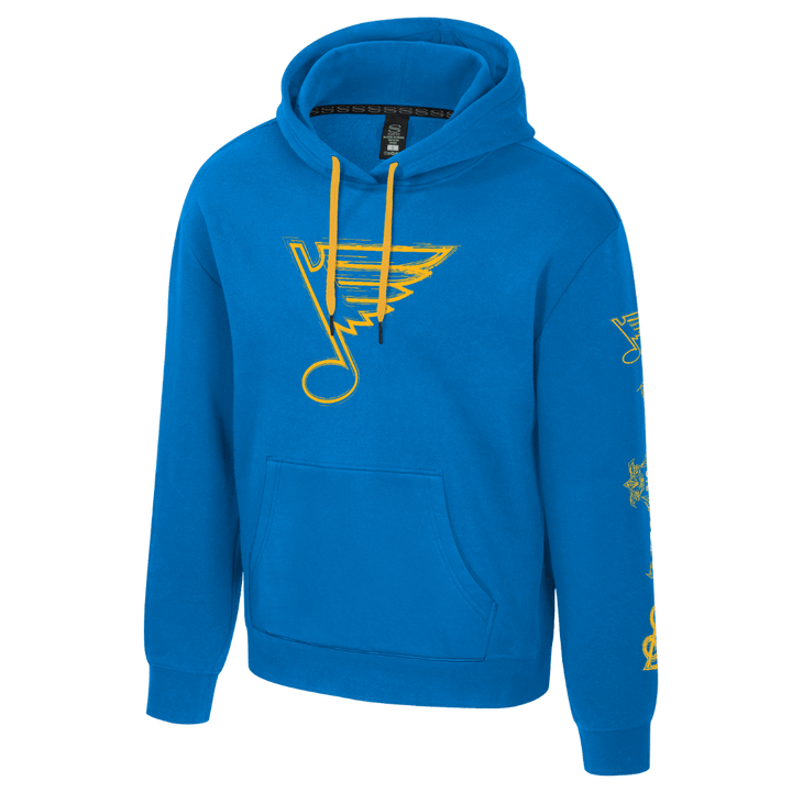 ST. LOUIS BLUES FLEUR BLUE NOTE PRISM HOODIE