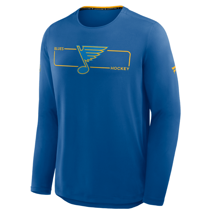 St. Louis Blues Fanatics Authentic Pro Long Sleeve Rink Tee