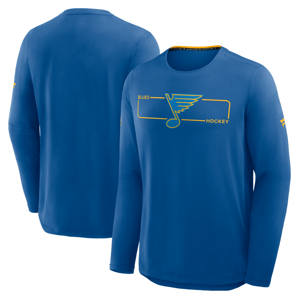 St. Louis Blues Fanatics Authentic Pro Long Sleeve Rink Tee