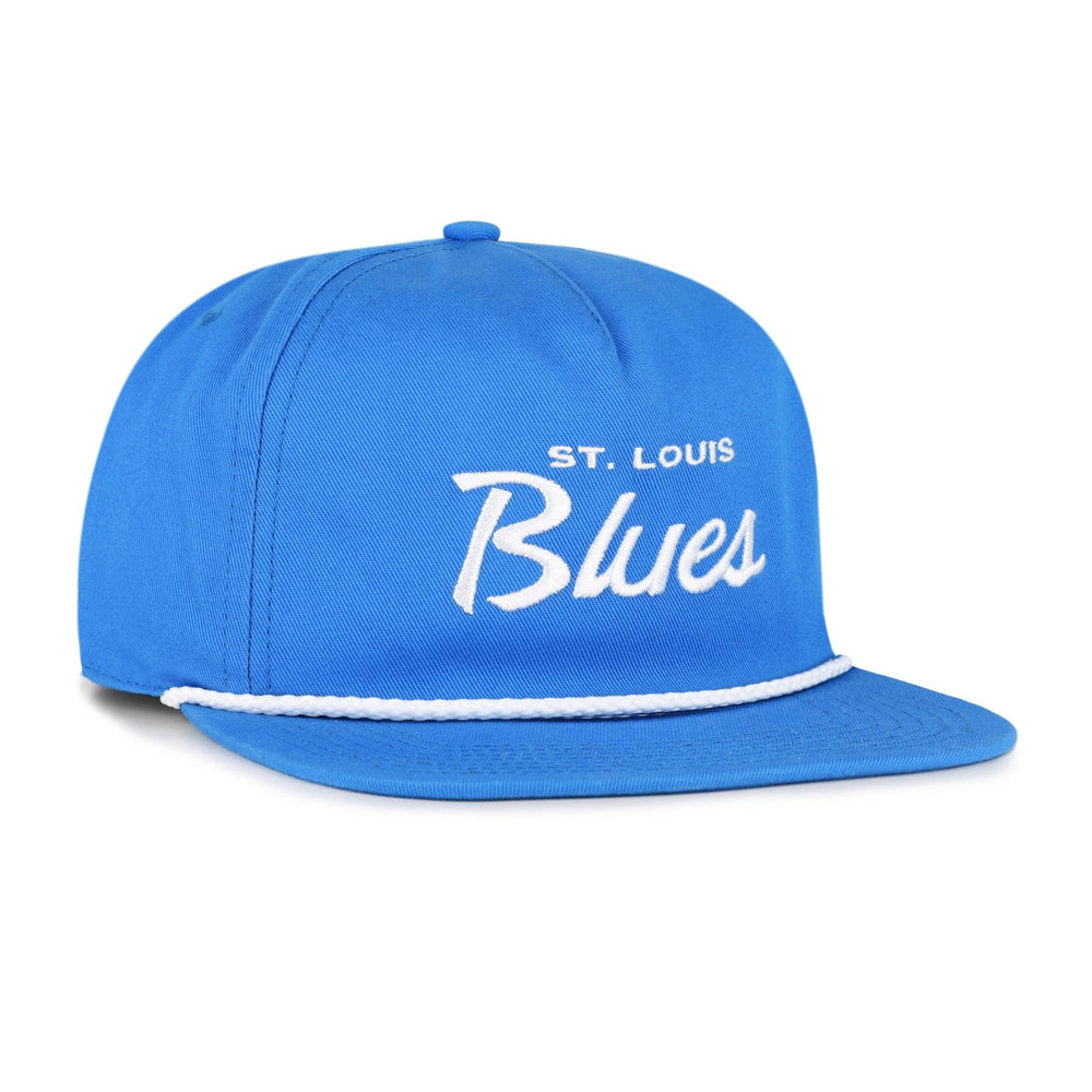 SCRIPT BLUES FITTED ROPE CAP Adjustable Cap '47 Brand