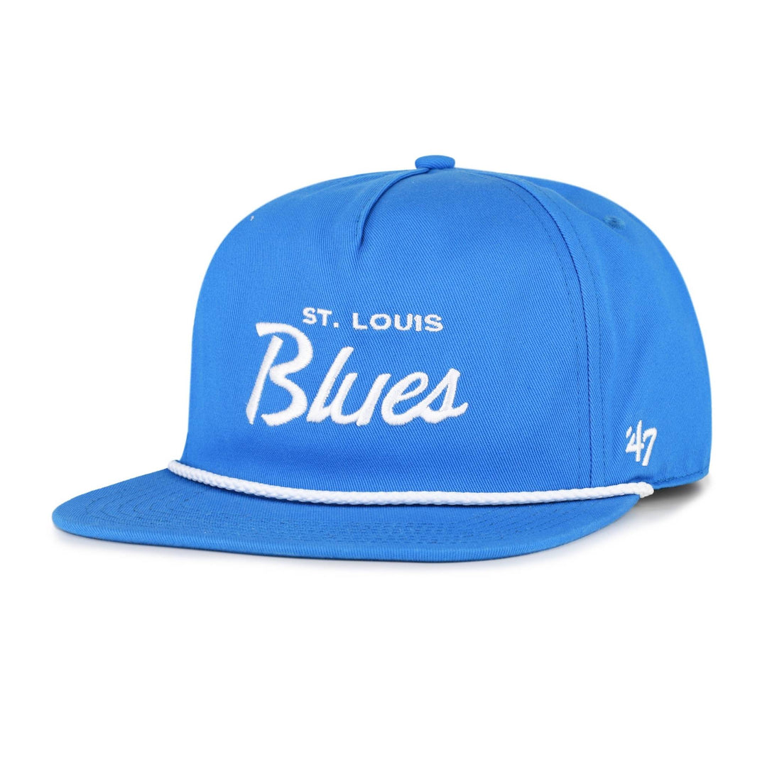 SCRIPT BLUES FITTED ROPE CAP Adjustable Cap '47 Brand
