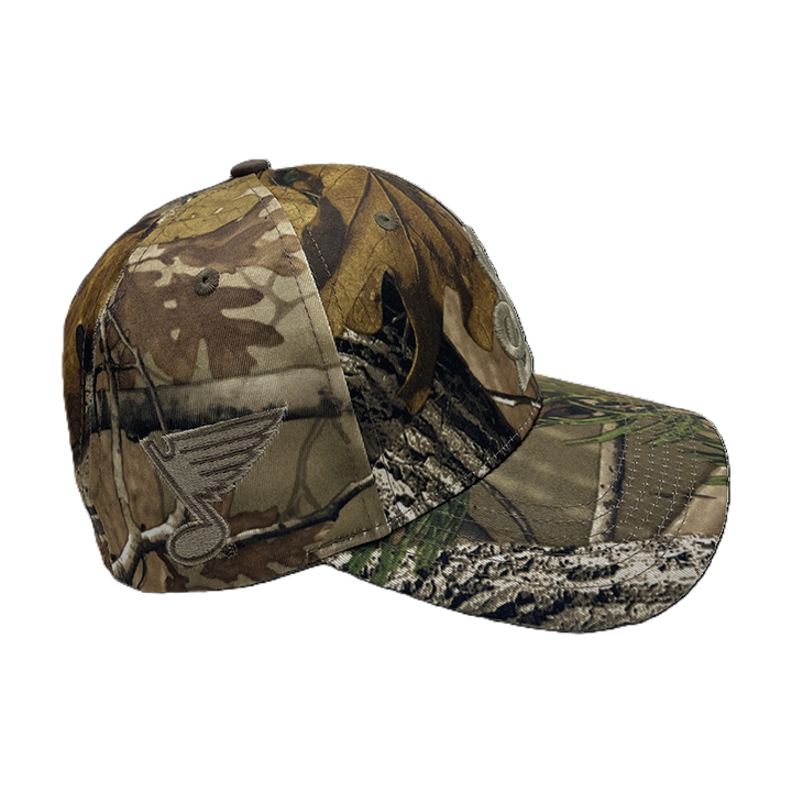 ST. LOUIS BLUES SUCCESS BRANDS HUNTING & FISHING STL LOGO SNAPBACK - CAMO Adjustable Cap Success Promotions