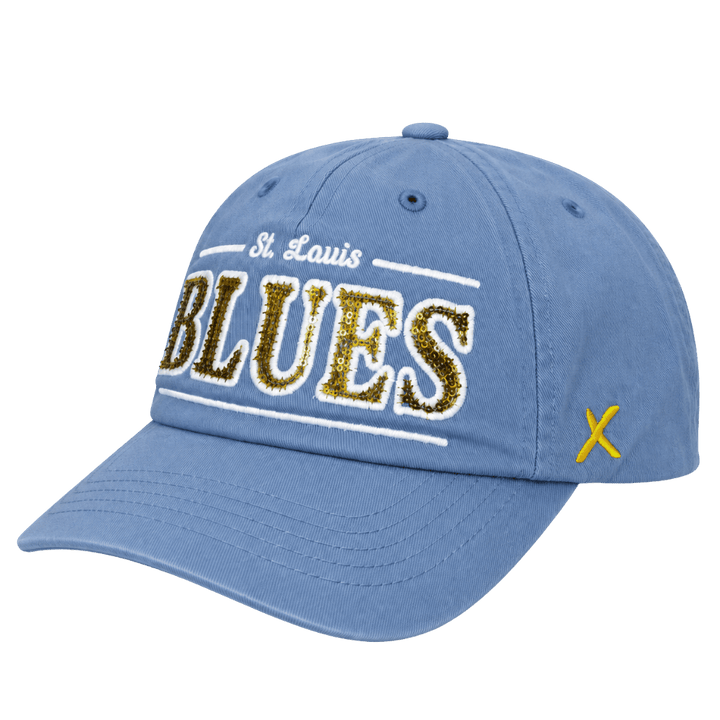 ST. LOUIS BLUES CAPX STRAPBACK SEQUIN WOMEN'S HAT