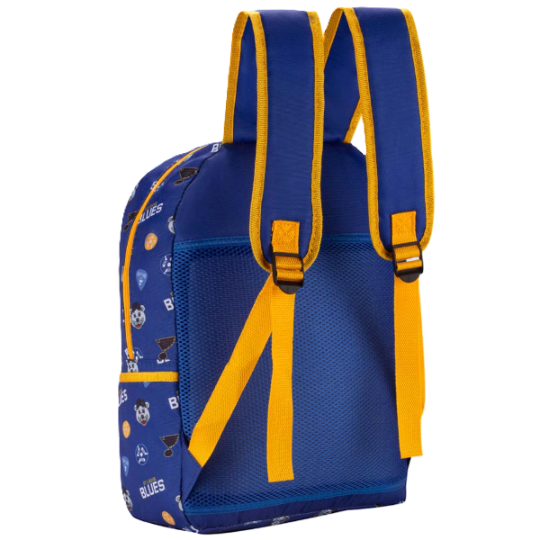 ST. LOUIS BLUES ALL OVER BACKPACK ROYAL GOLD 17 IN Novelties St. Louis Blues