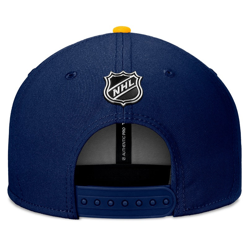 2024 ST. LOUIS BLUES FANATICS OFFICIAL DRAFT FLAT BRIM HAT Hat Fanatics   