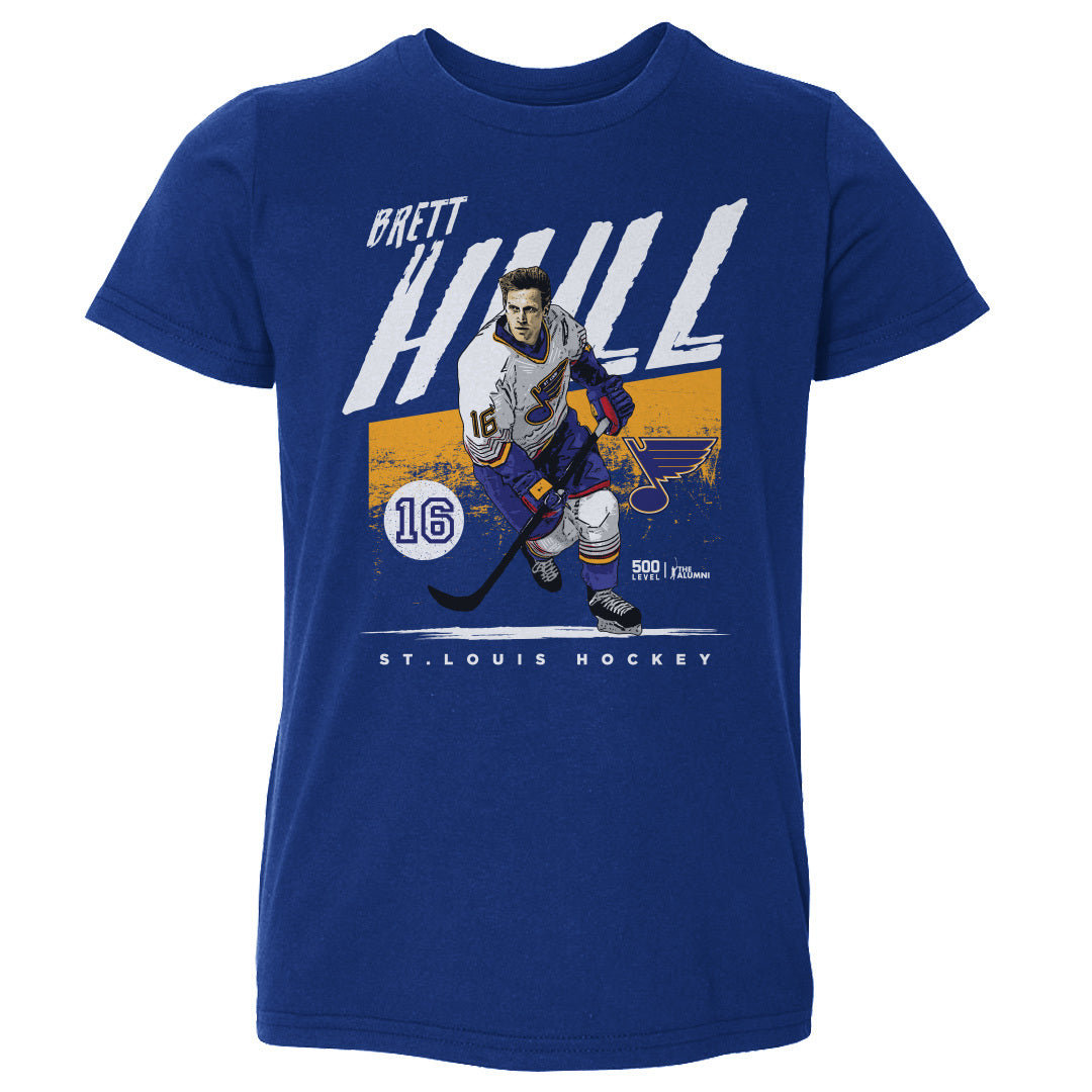 Brett Hull St. Louis Blues Toddler Tee- 2 Colors Kids Toddler T-Shirt 500 LEVEL Kids Toddler T-Shirt Royal Blue 2T