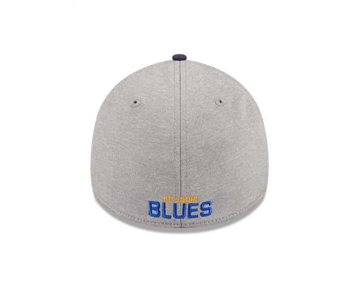 ST. LOUIS BLUES NEW ERA 3930 NOTE PIPE FLEXFIT - GREY/NAVY Hat New Era   