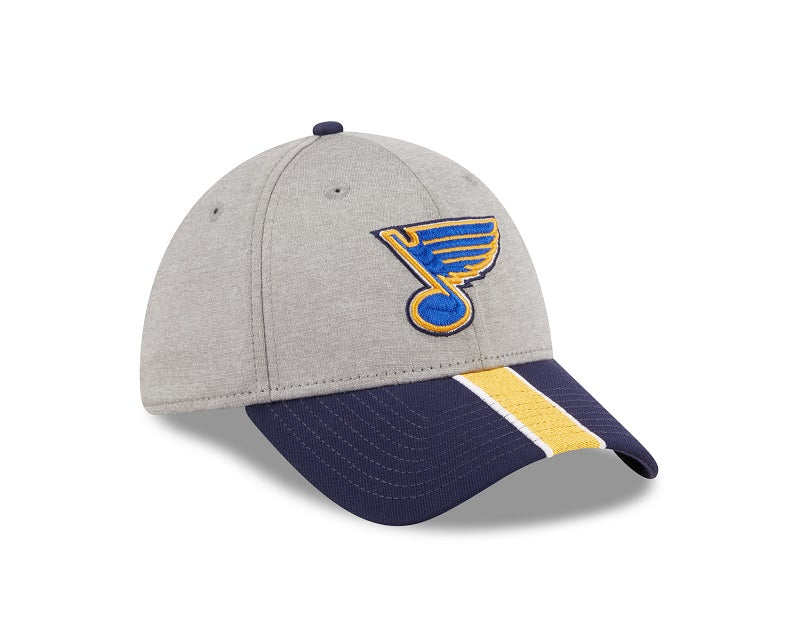 ST. LOUIS BLUES NEW ERA 3930 NOTE PIPE FLEXFIT - GREY/NAVY Hat New Era   