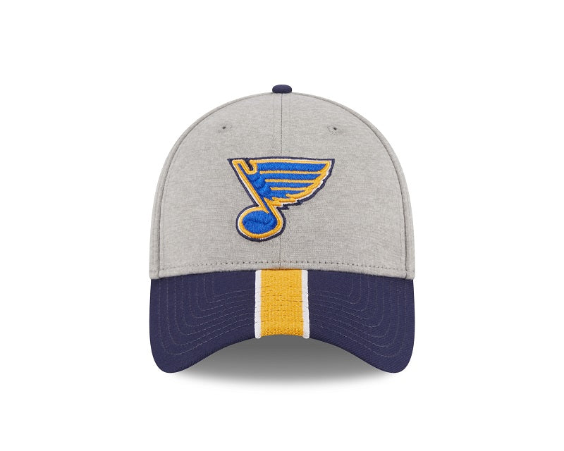 ST. LOUIS BLUES NEW ERA 3930 NOTE PIPE FLEXFIT - GREY/NAVY